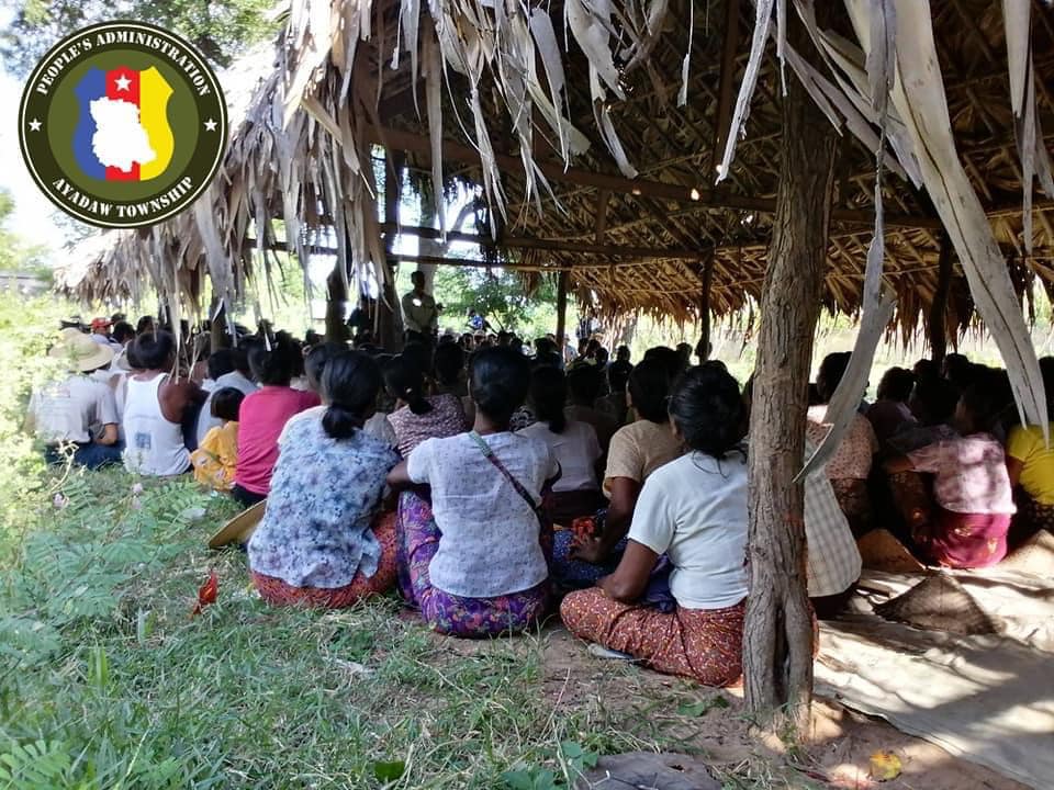 (အရာတော်ဒေသတွင် ရပ်ကျေး ပကဖ၊ ပအဖ များရွေးချယ်တင်မြောက်နေသည်ကို ၂၀၂၂ စက်တင်ဘာကတွေ့ရစဉ်၊ ဓာတ်ပုံ - အရာတော်မြို့နယ်ပြည်သူ့အုပ်ချုပ်ရေးအဖွဲ့ )