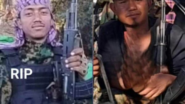 (ကျဆုံးရဲဘော်နှစ်ဦးအား တွေ့ရစဉ်)