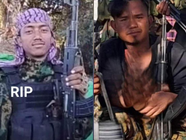 (ကျဆုံးရဲဘော်နှစ်ဦးအား တွေ့ရစဉ်)