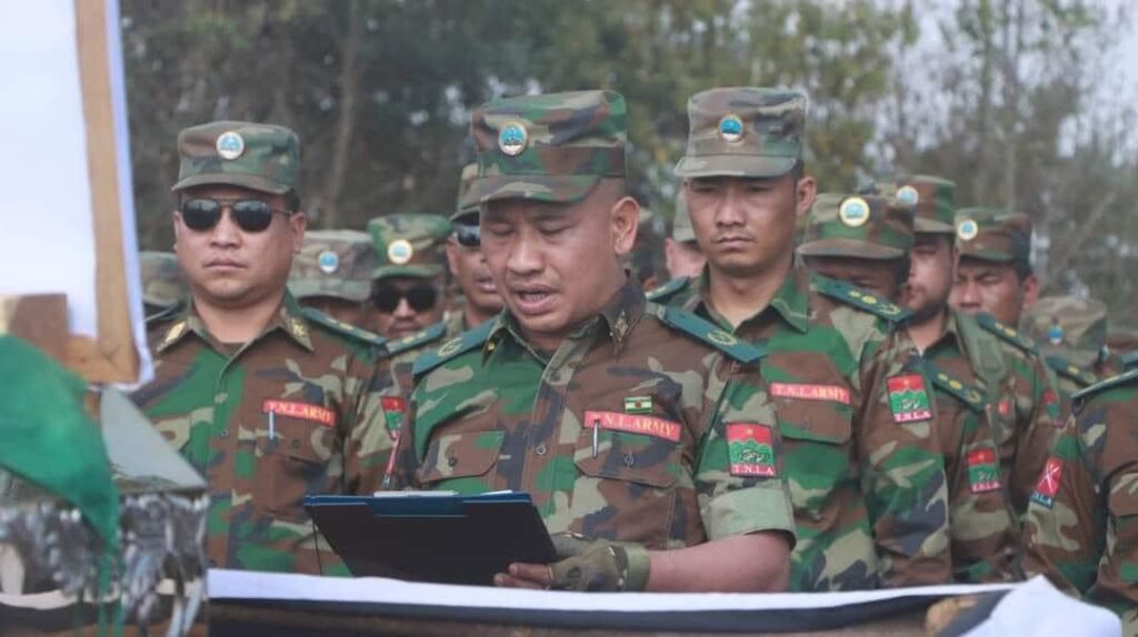 TNLA ဒုစစ်ဦးစီးချုပ်၏ ဈာပနအခမ်းအနားပြုလုပ်နေစဉ်၊ ဓာတ်ပုံ - TNLA