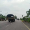 မန္တ​လေး-မိုးကုတ်လမ်း မတ္တရာမြို့နယ်အတွင်း ဖြတ်သန်းသွားသော စစ်ကားတစ်စီးအား ယမန်နှစ် နှစ်ကုန်ပိုင်းက တွေ့ရစဥ်၊ ဓာတ်ပုံ-Cj