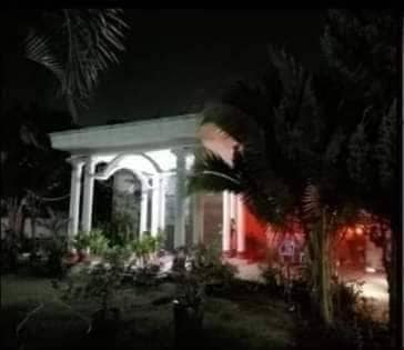 ဦးမြငြိမ်း၏ နေအိမ်ကိုအဝေးမှတွေ့ရစဥ်။ဓါတ်ပုံ-CJ