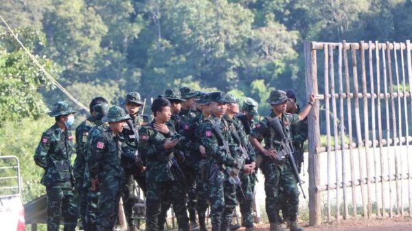 ((၇၄)ကြိမ်မြောက် ကရင်နီအခြေခံစစ်သင်တန်း ပိတ်ပွဲအခမ်းအနားကို ကရင်နီတပ်မတော် (KA)က ၂၀၂၂ အောက်တိုဘာ၂၂ ရက်တွင် ပြုလုပ်နေစဥ်။ ဓာတ်ပုံ - KA)