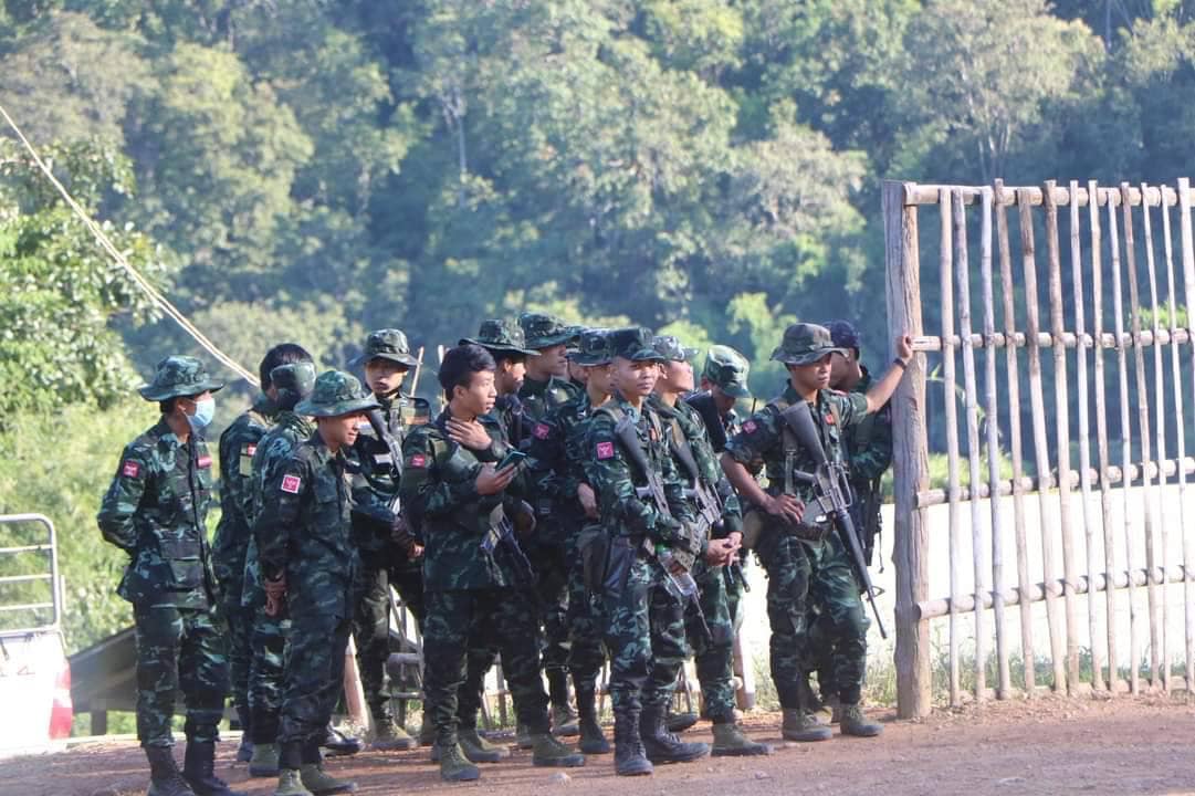 ((၇၄)ကြိမ်မြောက် ကရင်နီအခြေခံစစ်သင်တန်း ပိတ်ပွဲအခမ်းအနားကို ကရင်နီတပ်မတော် (KA)က ၂၀၂၂ အောက်တိုဘာ၂၂ ရက်တွင် ပြုလုပ်နေစဥ်။ ဓာတ်ပုံ - KA)