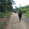 (KNDF မှ ရဲဘော်များအား ရှေ့တန်းတစ်နေရာ၌ တွေ့ရစဉ်။ ဓာတ်ပုံ - KNDF)