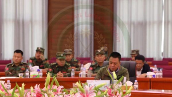 (FPNCC အစည်းအဝေး၌ TNLA ထိပ်ပိုင်းခေါင်းဆောင်များတက်ရောက်နေစဉ်။ ဓာတ်ပုံ - TNLA)