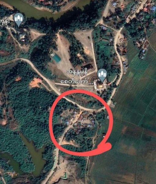 (စစ်တပ်အတိုက်ခံခဲ့ရ​သော​နေရာ အနီးဝန်းကျင်)