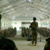 (Chin National Army(CNA) အပတ်စဥ်(၄၈) အခြေခံစစ်သင်တန်း၊ သင်တန်း ဆင်းပွဲကို ၂၀၂၂ စက်တင်ဘာ ၁၆ရက်တွင် ဌာနချုပ်ဖြစ်သော Camp Victoria ၌ ကျင်းပနေစဉ်။ ဓာတ်ပုံ - CNA)