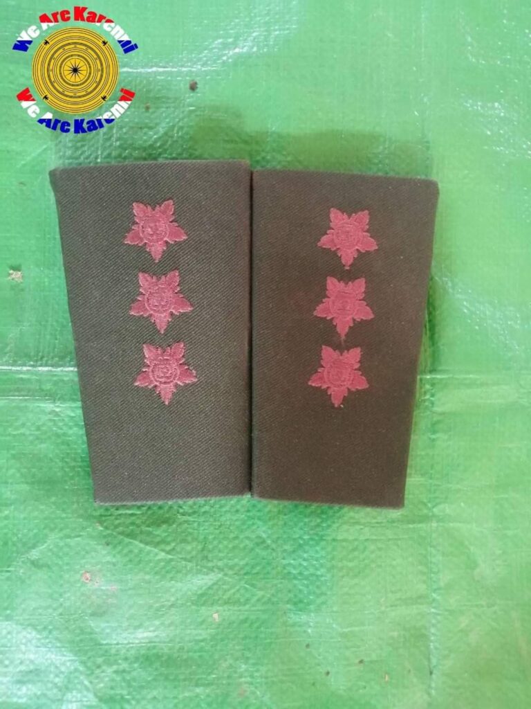 (စစ်ကောင်စီတပ်၏ ရုပ်အလောင်းများနှင့် လက်နက်ခဲယမ်းများအား တွေ့ရှိစဉ်။ ဓာတ်ပုံ - KNDF)