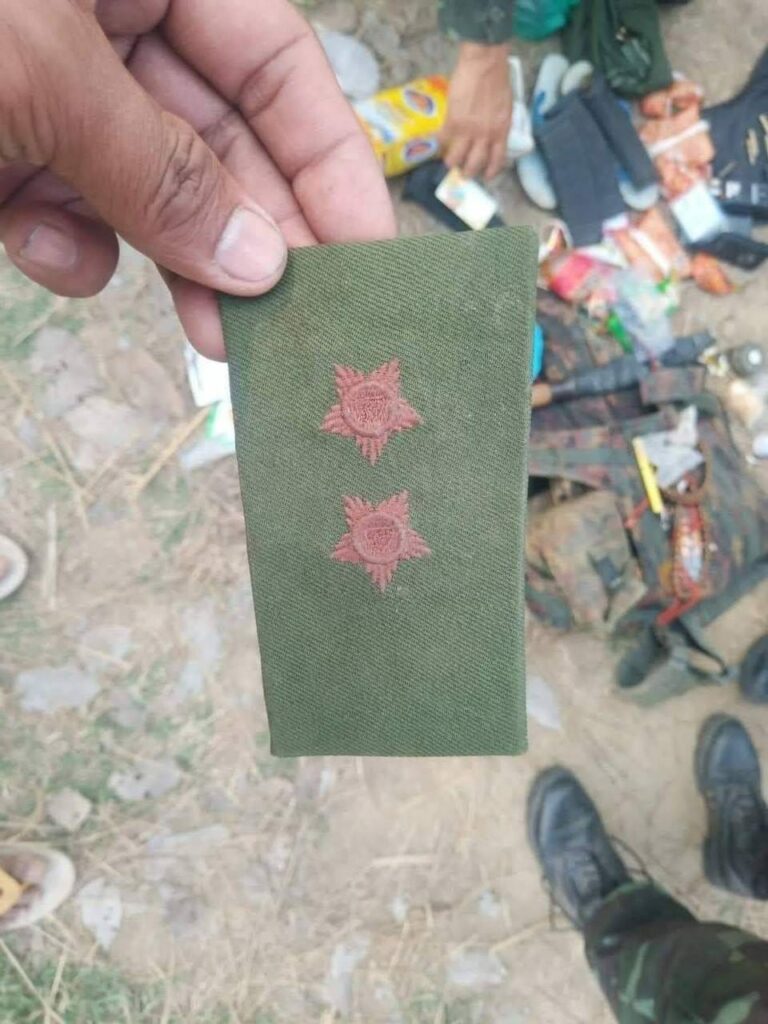 ရွှေကျင်တိုက်ပွဲတွင် သေဆုံးခဲ့သောစစ်သားအချို့၏အသုံးအဆောင်အချို့ ။ဓါတ်ပုံ-KNN