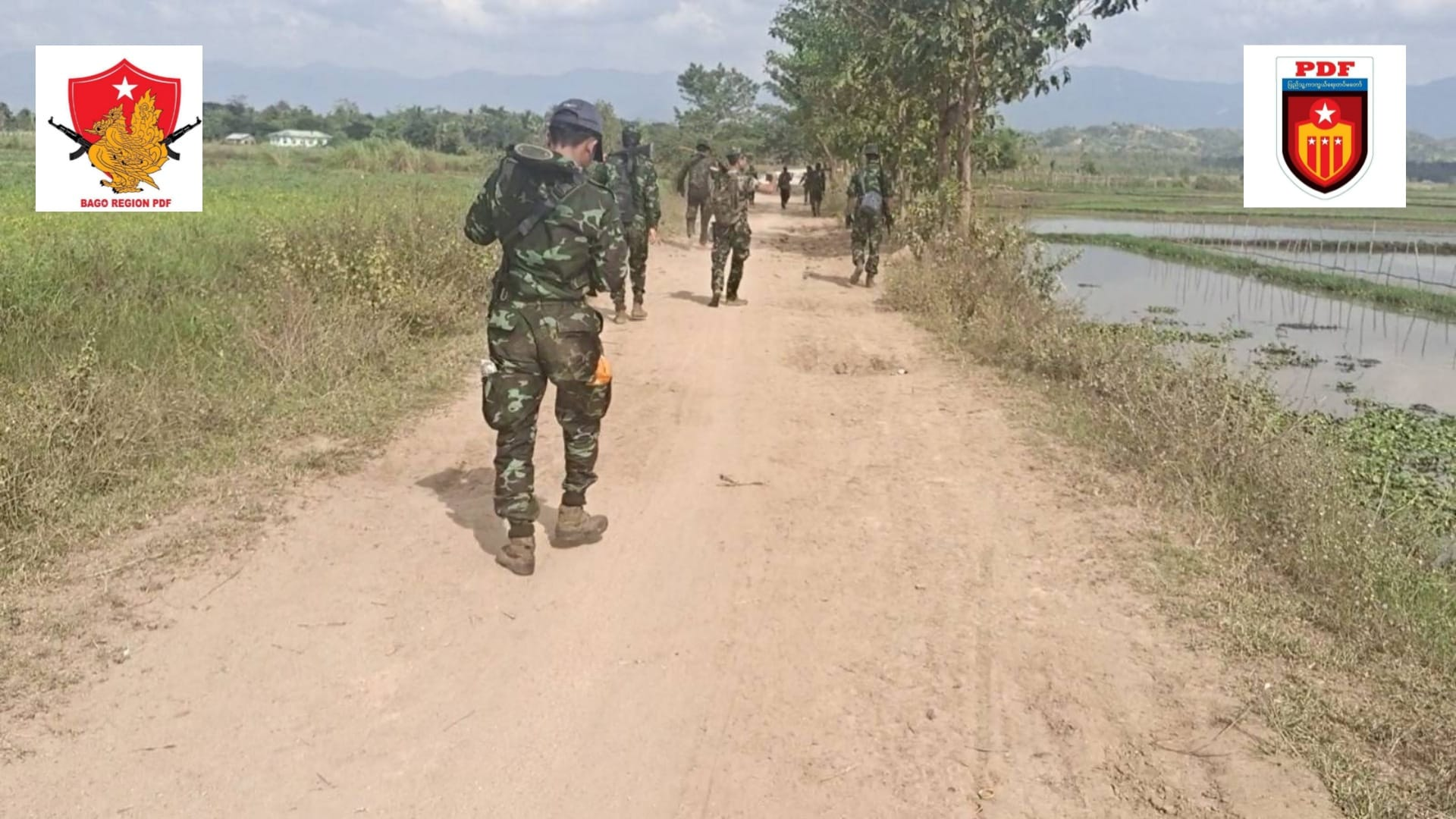 (တောင်ငူခရိုင် PDF တပ်ရင်း ၃၅၀၁ တပ်ဖွဲ့ဝင်များအား တွေ့ရစဥ်။ ဓာတ်ပုံ - Bago Region PDF)