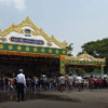 (ရေပက်ခံထွက်သူ အနည်းငယ်သာတွေ့ရသော ပြီးခဲ့သည့်နှစ် နေပြည်တော်သင်္ကြန်မြင်ကွင်းအား တွေ့ရစဥ်။ဓာတ်ပုံ - CJ)
