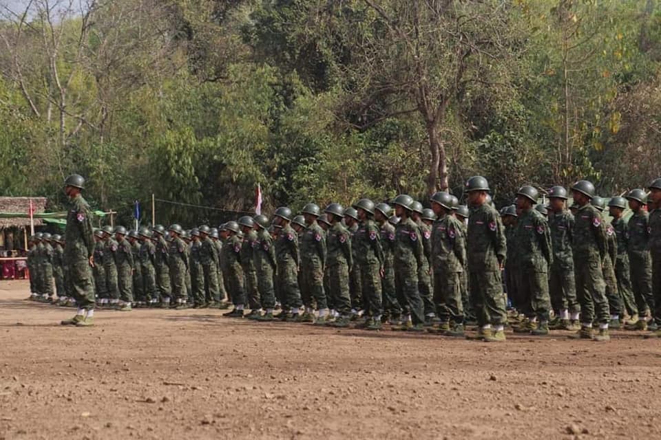 (လူထုတော်လှန်ရေးမဟာမိတ် အင်အားစု တပ်တော်-PRA(မ​ကွေး)၏ ၂ နှစ်ပြည့် ​မွေး​နေ့အခမ်းအနားနှင့် မဟာမိတ် ၈ ဖွဲ့၏ ​ကြေညာချက် ။ ။ဓါတ်ပုံ-PRA(မ​ကွေး) )