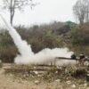 (​နေပြည်​တော်မှ စစ်​ကောင်စီပစ်မှတ်တစ်ခုကို​နေပြည်​တော်PDF ကတာ​ဝေးပစ်လက်နက်ဖြင့်တိုက်ခိုက်​နေစဥ်။ ။ဓါတ်ပုံ-NPT-PDF)