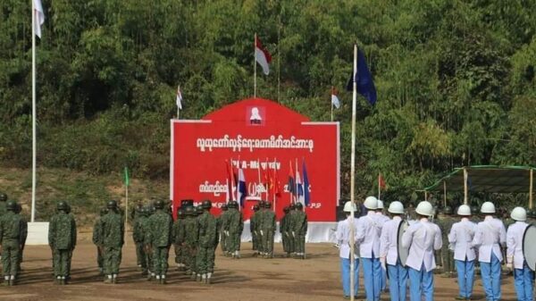 (လူထုတော်လှန်ရေးမဟာမိတ် အင်အားစု တပ်တော်-PRA(မ​ကွေး)၏ ၂ နှစ်ပြည့် ​မွေး​နေ့အခမ်းအနားနှင့် မဟာမိတ် ၈ ဖွဲ့၏ ​ကြေညာချက် ။ ။ဓါတ်ပုံ-PRA(မ​ကွေး) )