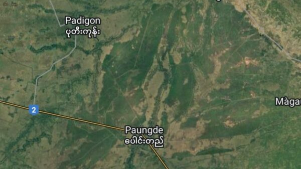 (​ပေါင်းတည်မြို့နယ်ဝန်းကျင်ကိုGoogle Mapတွင်​တွေ့ရမှု)