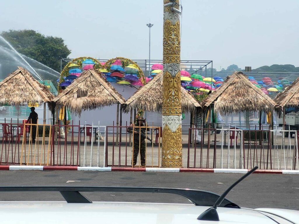 သင်္ကြန်အကြိုနေ့မတိုင်ခင် လုံခြုံရေးတင်းကြပ်ထားတဲ့ရန်ကုန်