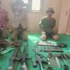 (အညာဒေသနှင့် ရှမ်းမြောက်တွင် ဖေဖော်ဝါရီအတွင်း တိုက်ပွဲများ၌သိမ်းဆည်းရမိသော လက်လက်ခဲယမ်းများ။ ဓာတ်ပုံ - CJ)