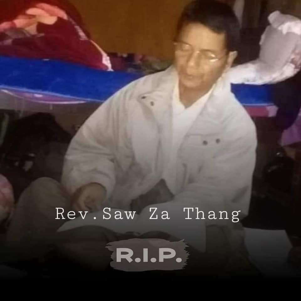(ဝေဘူလမြို့ စစ်တပ်လေကြောင်းတိုက်ခိုက်မှုတွင်သေဆုံးခဲ့ရသူများ၏ နာရေးနှင့် သေဆုံးခဲ၏ဓါတ်ပုံ။ ဓါတ်ပုံ-The Rihli Voice)