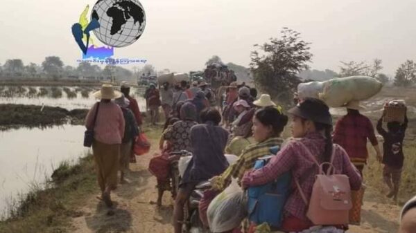 (စစ်​ကောင်စီတပ်ရန်​ကြောက်၍ထွက်​ပြေးတိမ်း​ရှောင်​နေရ​သော စစ်ကိုင်း၊ မ​ကွေး၊ကရင်နီ ​ဒေသမှစစ်​ဘေး​ရှောင်များ။ ဓါတ်ပုံ- CJ၊PS)