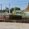 (​ပေါင်တည်တွင်စစ်တပ်​ဆောက်လုပ်​နေဆဲသကြ်န်မဏ္ဍပ်။ဓါတ်ပု-CJ)