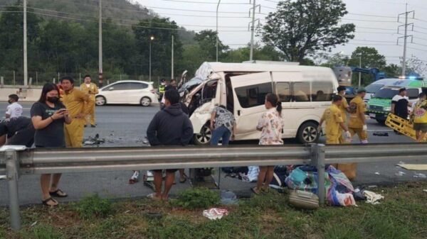 (ယာဥ်တိုက်မှုဖြစ်ပြီးနောက် မြင်တွေ့ရစဥ်။ ဓာတ်ပုံ - ခေါင်စွတ်)