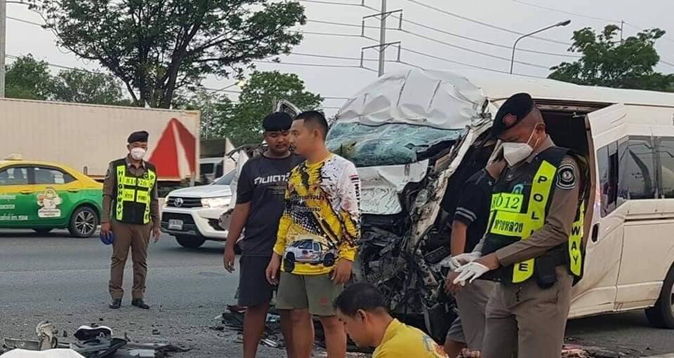 (ယာဥ်တိုက်မှုဖြစ်ပြီးနောက် မြင်တွေ့ရစဥ်။ ဓာတ်ပုံ - ခေါင်စွတ်)