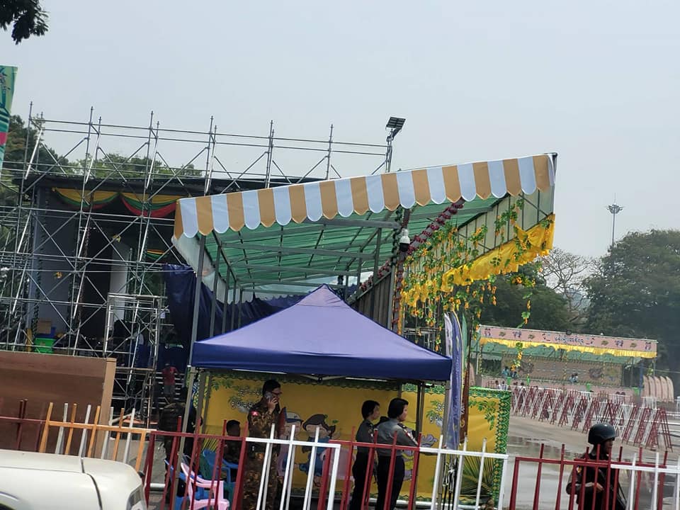 သင်္ကြန်အကြိုနေ့မတိုင်ခင် လုံခြုံရေးတင်းကြပ်ထားတဲ့ရန်ကုန်