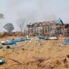 ​(ကန့်ဘလူနယ် လေ​ကြောင်းမှ တိုက်ခိုက်ခံရပြီး​နောက်မြင်ကွင်း။ ဓာတ်ပုံ-CJ)
