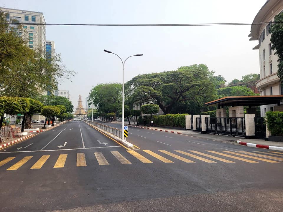 သင်္ကြန်အကြိုနေ့မတိုင်ခင် လုံခြုံရေးတင်းကြပ်ထားတဲ့ရန်ကုန်