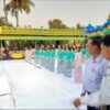 (ယမန်နေ့က စစ်ကောင်စီ၏ ဟန်ပြသင်္ကြန်ပွဲအတွက် မြို့တော်မဏ္ဍပ်အစမ်းလေ့ကျင့်နေကြစဥ်။ ဓာတ်ပုံ - စကစ)