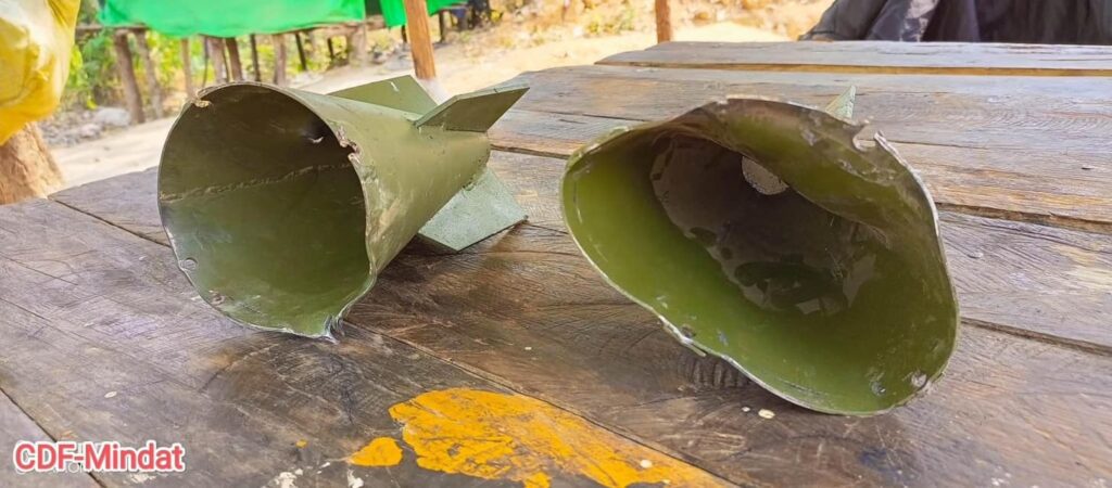 (မပေါက်ကွဲသေးသည့်ဗုံးဆံနှင့် သေဆုံးခဲ့သည့် ရှားပါးရစ်မျိုးစိတ် ငှက်များ၏ဓာတ်ပုံများအား တွေ့ရစဉ်။ ဓာတ်ပုံ - CDF)