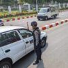 (သန်လျင်မြို့အတွင်း စစ်ကောင်စီလက်ပါးစေများက ပိတ်ဆို့စစ်ဆေးနေစဥ်(ပုံအဟောင်းကို အသုံးပြုထားပါသည်။ ဓာတ်ပုံ - CJ)