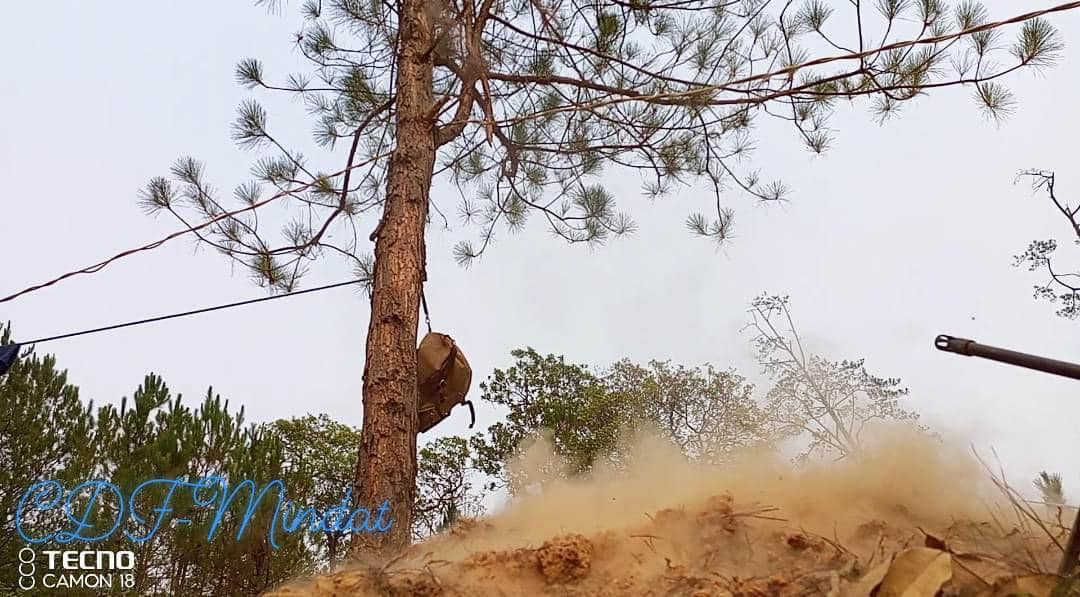 (ယမန်နေ့က အကြမ်းဖက်စစ်ကောင်စီမှ မင်းတပ်မြို့နယ်၊တိုက်နယ် (၁)ပန်းပါ ကျေးရွာအတွင်းလေကြောင်းတိုက်ခိုက်သည့် မှတ်တမ်းများ။ဓာတ်ပုံ - CDF-Mindat - သတင်းပြန်ကြားရေး နှင့်မှတ်တမ်းဌာန)