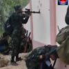 (ထား၀ယ်ခရိုင် တပ်ရင်း (၁) တပ်ခွဲ ၂ စစ်​ကြောင်း နှင့် PDF ပူးပေါင်းတပ်များကစစ်တပ်ဂိတ်ကို တိုက်ခိုက်​နေစဥ်။ ဓါတ်ပုံ-T1)