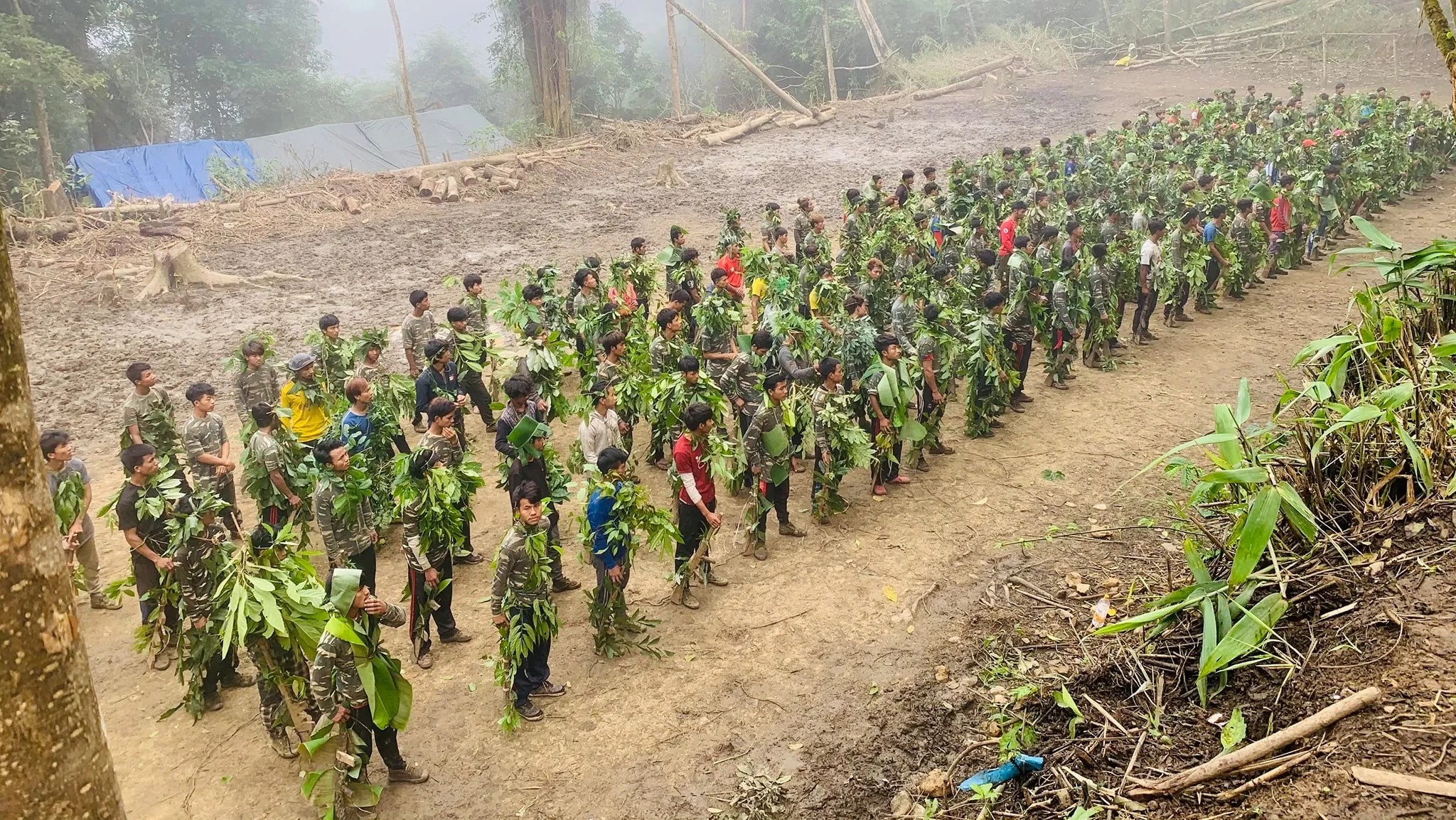 (CDF တပ်သားများကို ချင်းပြည်နယ်တစ်နေရာ၌ ၂၀၂၁ စက်တင်ဘာအတွင်းက တွေ့ရစဉ်။ ဓာတ်ပုံ - CDF-Mara)