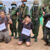 (တရားခံလေးဦးအား သေဒဏ်စီရင်ချမှတ်ရန် စီစဉ်နေစဉ်။ ဓာတ်ပုံ - ကိုးကန့်)