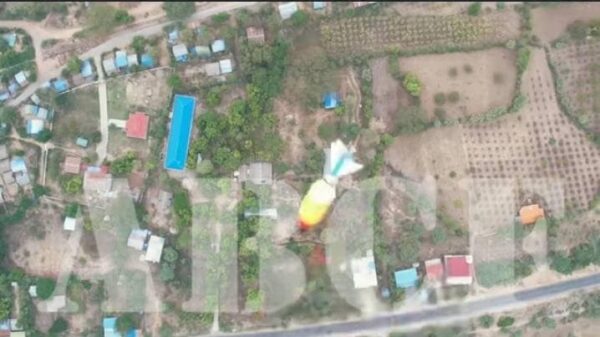 (ညောင်ပင်ဝန်းစခန်းအား ဒရုန်းဖြင့် ဗုံးချတိုက်ခိုက်ခဲ့စဥ်)