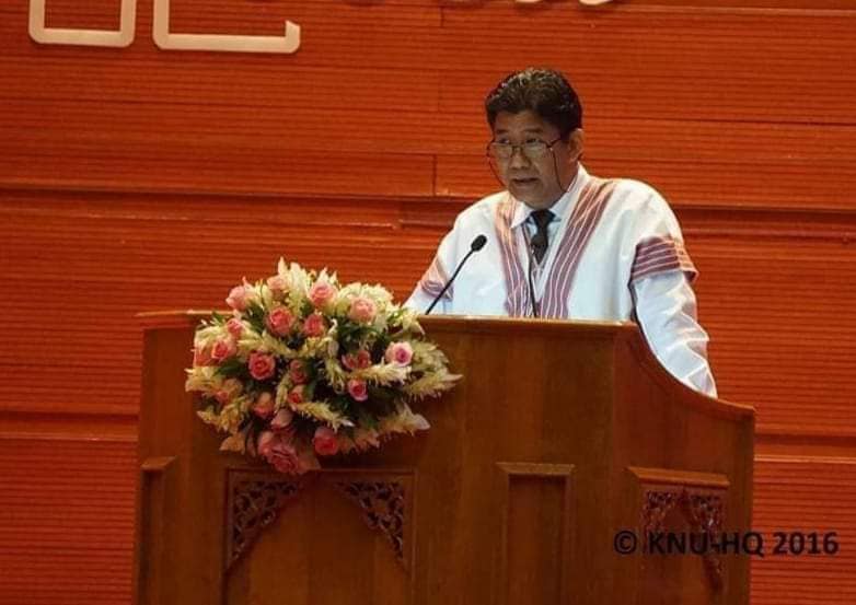 KNU ဒုဥက္ကဋ္ဌအဖြစ်​ရွေး​ကောက်ခံရ​သော ပဒိုစောဆဲဂေ။ ဓါတ်ပုံ-ကရင်အမျိုးသားမီဒီယာ