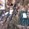 (စစ်ကောင်စီတပ်ထံမှ သိမ်းဆည်းရမိသော လက်နက်ခဲယမ်းများအား တွေ့ရစဉ်။ ဓာတ်ပုံ - တပ်မဟာ(၅))