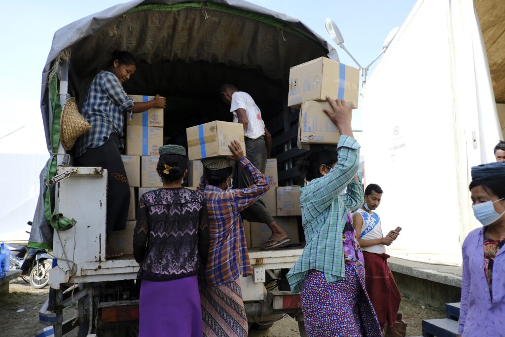 မုန်တိုင်းကြောင့် လူပေါင်း လေးသိန်းကျော်အတွက် စားနပ်ရိက္ခာ တစ်လစာ WFP ပြင်ဆင်ထား