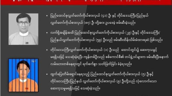 အာဏာသိမ်းပြီးနောက် ရွေးကောက်ခံလွှတ်တော်ကိုယ်စားလှယ် ၁၆ဦးသေဆုံးခဲ့ရကြောင်း CRPH အသိပေး