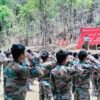 (ဂန့်ဂေါခရိုင်အမှတ် ၁၃ တပ်ရင်းဖြစ်လာ​သော TheYouth Force- Saw & Kyaukhtu မှ တပ်ဖွဲ့ဝင်များ။ဓါတ်ပုံ-The Youth Force- Saw & Kyaukhtu)