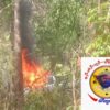 ( KNLA တပ်မဟာ (၅)က BGF ကားကိုမီးရှို့​နေစဥ်။ဓါတ်ပုံ-KNU -Mutraw News)