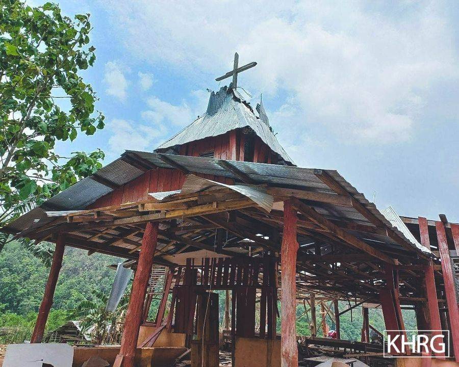KNU တပ်မဟာ ၆ နယ်မြေထဲ ဗုံးကြဲလို့ ရွာသား ၂၀၀ ကျော် တိမ်းရှောင်နေရ