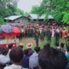(ကျဆုံးရဲဘော်၏ နာရေးအခမ်းအနားအား တွေ့ရစဥ်။ဓာတ်ပုံ-CJ)