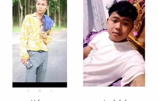 (ကျပ် သိန်းသုံးထောင်ကျော်လိမ်လည်သွားသူ နှစ်ဦးအား၏ ရုပ်ပုံအား တွေ့ရစဥ်။ ဓာတ်ပုံ - ပုလဲ (ပအဖ))