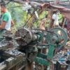 (Chindwin Attack Force အဖွဲ့၏ ထုတ်လုပ်ရေးစခန်း မီးလောင်မှုဖြစ်ပြီးနောက် တွေ့ရစဥ်။ ဓာတ်ပုံ-Chindwin Attack Force)