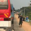 (ဧရာဝတီတိုင်းအဝင် ပန်တိုင်စစ်ဆေးရေးဂိတ်တွင် ယာဥ်များအား စစ်ကောင်စီက စစ်ဆေးနေသည်ကို မေလအတွင်းက တွေ့ရစဥ်။ ဓာတ်ပုံ - လူထုနွေဦး)