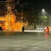 (မန္တလေးမြို့တွင် ပြောက်ကျားအဖွဲ့များ၏ တိုက်ခိုက်မှုတစ်ခုကို ၂၀၂၂ မတ်လအတွင်းက တွေ့ရစဉ်။ ဓာတ်ပုံ - ပေးပို့)